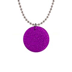 Sparkling Glitter Hot Pink Button Necklaces by ImpressiveMoments