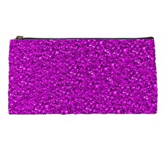 Sparkling Glitter Hot Pink Pencil Cases