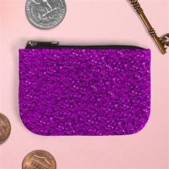 Sparkling Glitter Hot Pink Mini Coin Purses by ImpressiveMoments