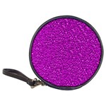 Sparkling Glitter Hot Pink Classic 20-CD Wallets Front