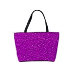 Sparkling Glitter Hot Pink Shoulder Handbags Back