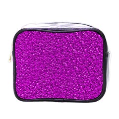 Sparkling Glitter Hot Pink Mini Toiletries Bags