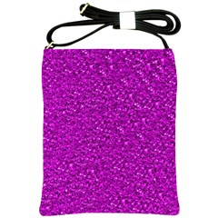 Sparkling Glitter Hot Pink Shoulder Sling Bags by ImpressiveMoments