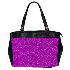 Sparkling Glitter Hot Pink Office Handbags (2 Sides) 