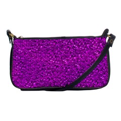 Sparkling Glitter Hot Pink Shoulder Clutch Bags