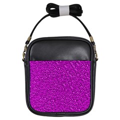 Sparkling Glitter Hot Pink Girls Sling Bags