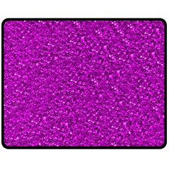 Sparkling Glitter Hot Pink Fleece Blanket (medium) 