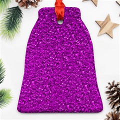 Sparkling Glitter Hot Pink Ornament (bell) 