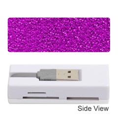 Sparkling Glitter Hot Pink Memory Card Reader (stick) 