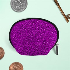 Sparkling Glitter Hot Pink Accessory Pouches (small) 