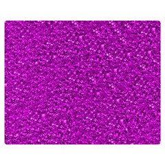 Sparkling Glitter Hot Pink Double Sided Flano Blanket (medium) 