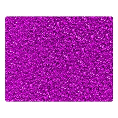 Sparkling Glitter Hot Pink Double Sided Flano Blanket (large) 