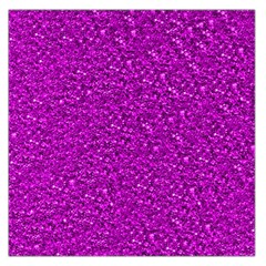 Sparkling Glitter Hot Pink Large Satin Scarf (square)