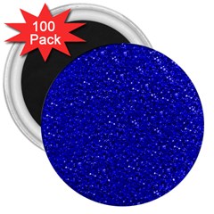 Sparkling Glitter Inky Blue 3  Magnets (100 Pack) by ImpressiveMoments