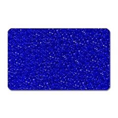 Sparkling Glitter Inky Blue Magnet (rectangular) by ImpressiveMoments