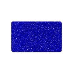 Sparkling Glitter Inky Blue Magnet (name Card) by ImpressiveMoments