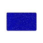 Sparkling Glitter Inky Blue Magnet (Name Card) Front