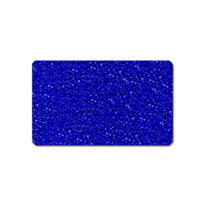 Sparkling Glitter Inky Blue Magnet (Name Card)