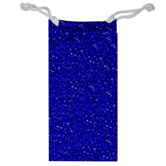 Sparkling Glitter Inky Blue Jewelry Bags