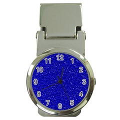 Sparkling Glitter Inky Blue Money Clip Watches