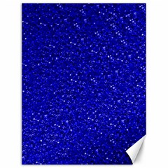 Sparkling Glitter Inky Blue Canvas 12  X 16   by ImpressiveMoments