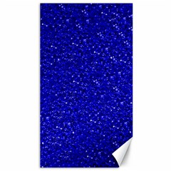 Sparkling Glitter Inky Blue Canvas 40  X 72  