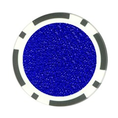 Sparkling Glitter Inky Blue Poker Chip Card Guards