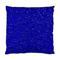 Sparkling Glitter Inky Blue Standard Cushion Cases (two Sides) 