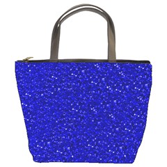 Sparkling Glitter Inky Blue Bucket Bags