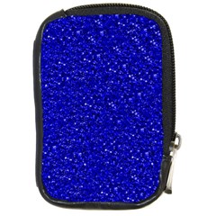 Sparkling Glitter Inky Blue Compact Camera Cases