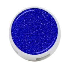 Sparkling Glitter Inky Blue 4-port Usb Hub (two Sides) 