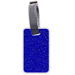 Sparkling Glitter Inky Blue Luggage Tags (one Side)  by ImpressiveMoments