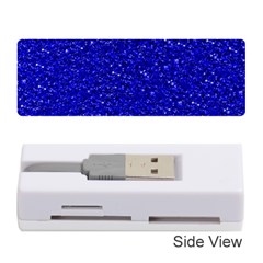 Sparkling Glitter Inky Blue Memory Card Reader (stick) 