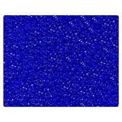 Sparkling Glitter Inky Blue Double Sided Flano Blanket (medium) 