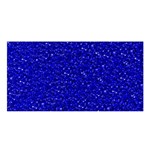 Sparkling Glitter Inky Blue Satin Shawl Front