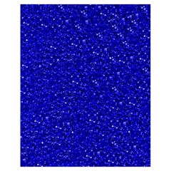 Sparkling Glitter Inky Blue Drawstring Bag (small)