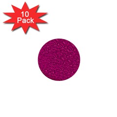 Sparkling Glitter Pink 1  Mini Buttons (10 Pack)  by ImpressiveMoments