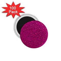 Sparkling Glitter Pink 1 75  Magnets (100 Pack) 