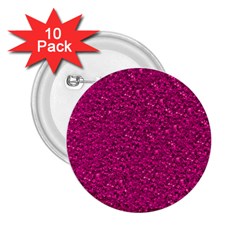 Sparkling Glitter Pink 2 25  Buttons (10 Pack)  by ImpressiveMoments