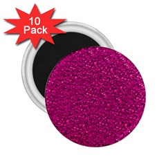 Sparkling Glitter Pink 2 25  Magnets (10 Pack) 