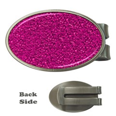 Sparkling Glitter Pink Money Clips (oval) 