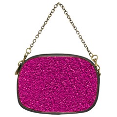 Sparkling Glitter Pink Chain Purses (two Sides) 