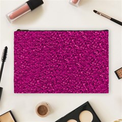 Sparkling Glitter Pink Cosmetic Bag (large) 