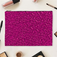 Sparkling Glitter Pink Cosmetic Bag (xl)