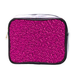 Sparkling Glitter Pink Mini Toiletries Bags by ImpressiveMoments