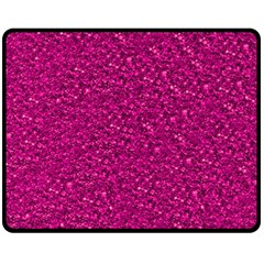 Sparkling Glitter Pink Fleece Blanket (medium) 