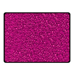 Sparkling Glitter Pink Fleece Blanket (small)