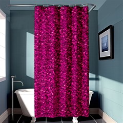 Sparkling Glitter Pink Shower Curtain 36  X 72  (stall)  by ImpressiveMoments