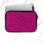 Sparkling Glitter Pink Apple iPad Mini Zipper Cases Front