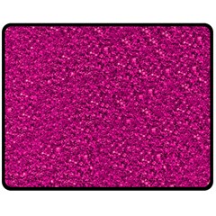 Sparkling Glitter Pink Double Sided Fleece Blanket (medium)  by ImpressiveMoments